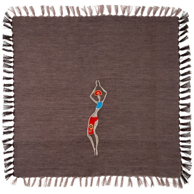 Комплект салфеток из 4-х шт 40х40см "африка",коричневый, 100% хлопок ,. Lefard (850-517-55)