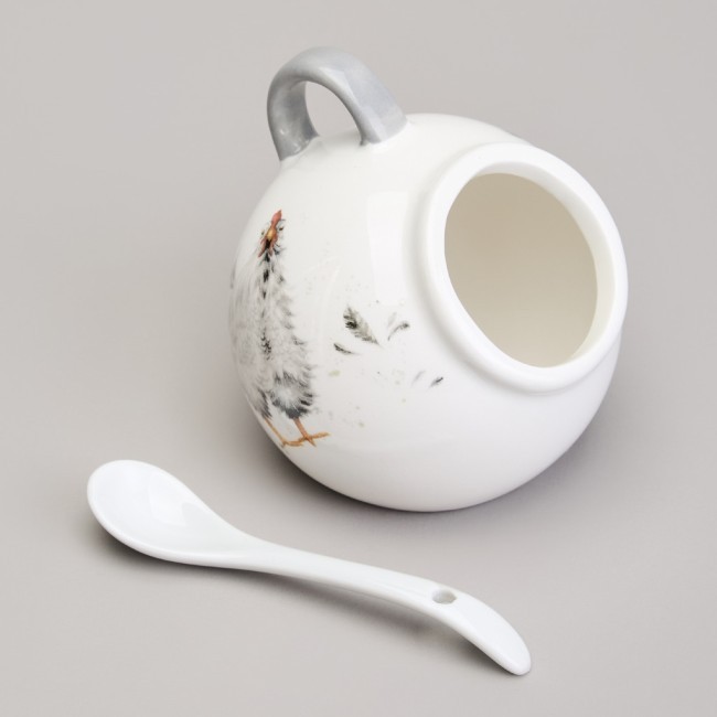 Солонка с ложкой lefard "funny hens" 9*9,5 см 150 мл Lefard (358-2307)