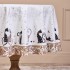 Скатерть круглая "парижские коты" ,150 см, твилл ,белый,пропитка (850-746-23) 