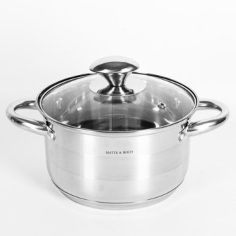 Кастрюля 3,5л нерж/ст с крышкой (9-30996-3,5)