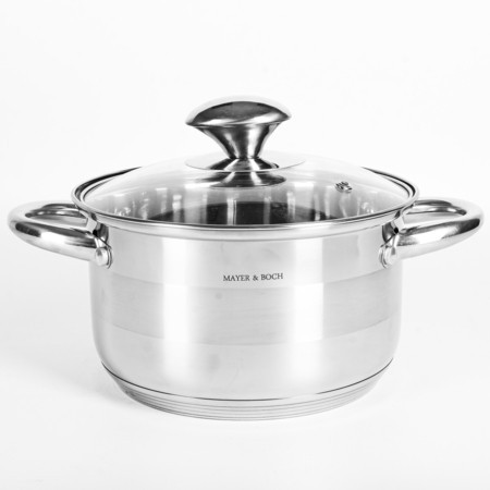 Кастрюля 3,5л нерж/ст с крышкой (9-30996-3,5)