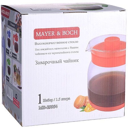Чайник заварочный 1,5 л стекло Mayer&Boch (29954)
