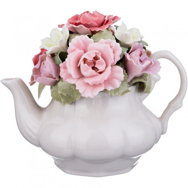 Статуэтка "чайник с цветами" 14*9*11 см. Lefard (461-227)