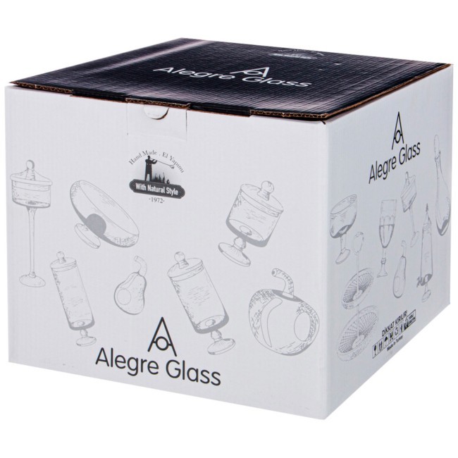 Блюдо на ножке "amber", 24х24,5 см Alegre Glass (337-106) Блюдо на ножке "amber", 24х24,5 см Alegre Glass (337-106)