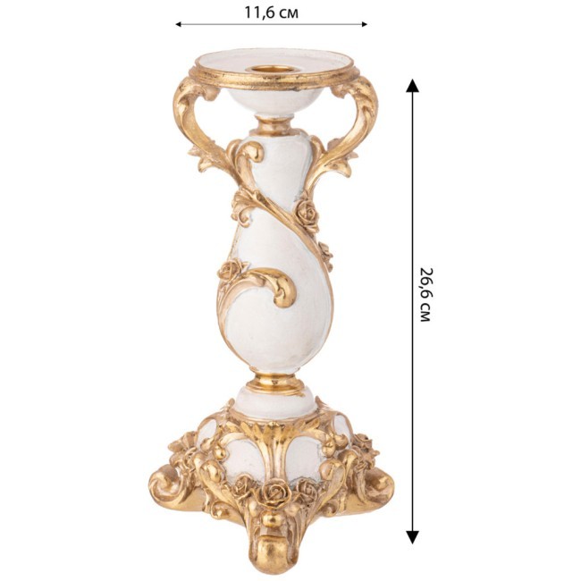 Подсвечник коллекция "рококо", 11,6*26,6*11,6cm Lefard (504-378)