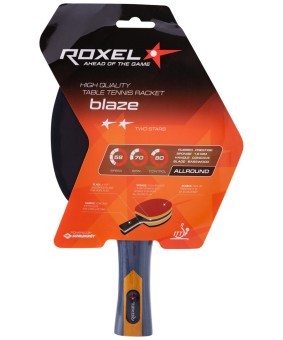 Ракетка для настольного тенниса Roxel 2* Blaze, коническая (610647)