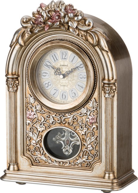 Часы настольные кварцевые с маятником "золотые цветы" 25,5*11,5*36,5 см. диаметр циферблата=10 см. ( Lefard (204-123) Часы настольные кварцевые с маятником "золотые цветы" 25,5*11,5*36,5 см. диаметр циферблата=10 см. ( Lefard (204-123)