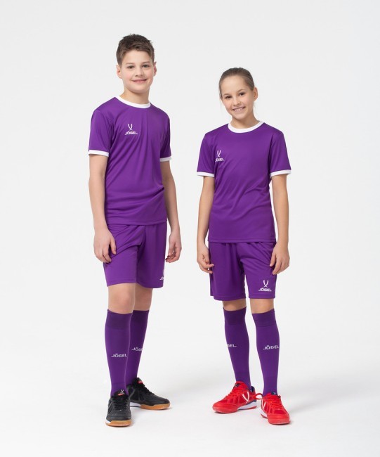 Шорты игровые JOGEL CAMP Classic Shorts, фиолетовый/белый, детский (702620)
