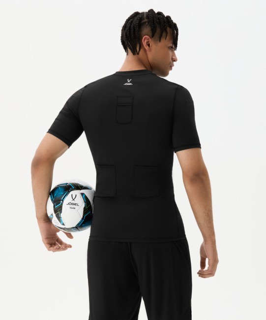 Футболка компрессионная судейская JOGEL PerFormDRY Referee Baselayer Tee SS, черный (2113859)
