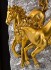 Панно "лошади" золото 85*120 см. Lefard (50-375)