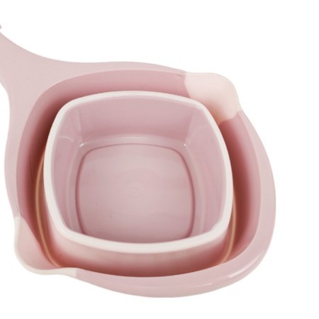 Ковш складной 1л розовый пластик/силикон (L-00857PK) Ковш складной 1л розовый пластик/силикон (L-00857PK)