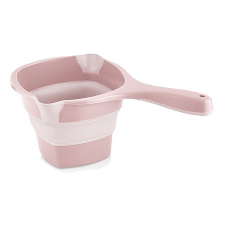 Ковш складной 1л розовый пластик/силикон (L-00857PK) Ковш складной 1л розовый пластик/силикон (L-00857PK)