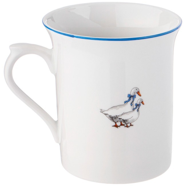 Кружка "гуси" 300 мл. высота=10 см. DUBI (606-627)