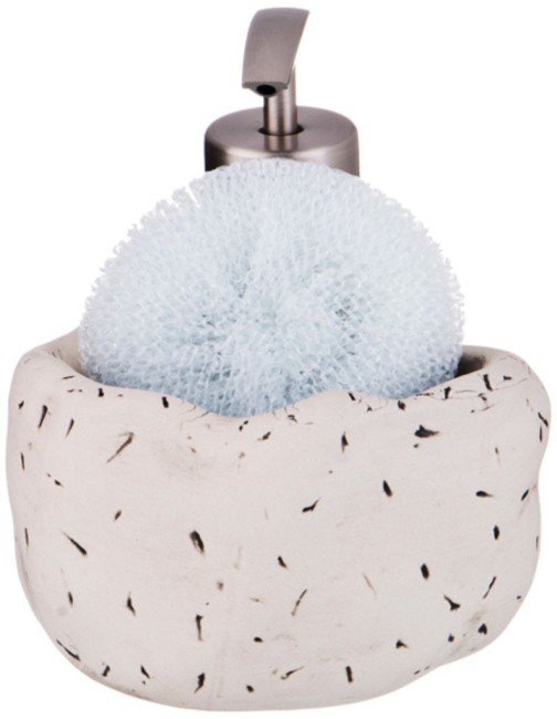 Комплект:дозатор для моющего средства 400 мл.+губка 12*12*14 см. Lefard (755-108)