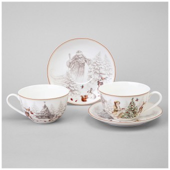 Чайный набор lefard "морозко" на 2 пер. 4 пр. 300 мл  Lefard (85-2045)