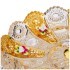 Фруктовница 2-х ярусная "lefard gold glass" диаметр=17/30 см. высота=28,5 см. Lefard (195-161)