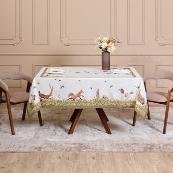 Скатерть "охота" 160х220см ,100% хлопок, твил, пропитка Lefard (850-751-21) Скатерть "охота" 160х220см ,100% хлопок, твил, пропитка Lefard (850-751-21)