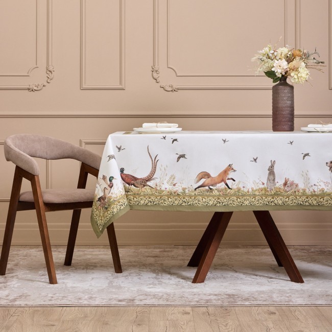 Скатерть "охота" 160х220см ,100% хлопок, твил, пропитка Lefard (850-751-21) Скатерть "охота" 160х220см ,100% хлопок, твил, пропитка Lefard (850-751-21)