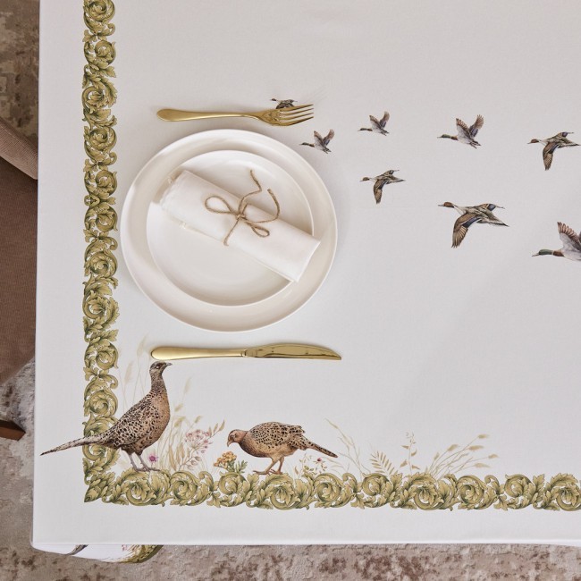 Скатерть "охота" 160х220см ,100% хлопок, твил, пропитка Lefard (850-751-21) Скатерть "охота" 160х220см ,100% хлопок, твил, пропитка Lefard (850-751-21)