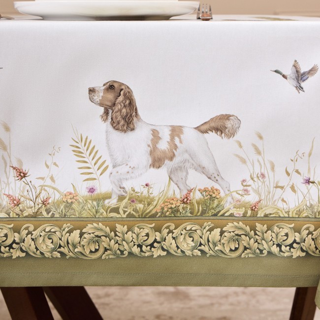 Скатерть "охота" 160х220см ,100% хлопок, твил, пропитка Lefard (850-751-21) Скатерть "охота" 160х220см ,100% хлопок, твил, пропитка Lefard (850-751-21)