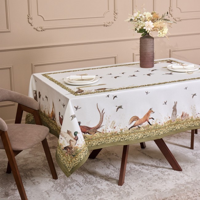 Скатерть "охота" 160х220см ,100% хлопок, твил, пропитка Lefard (850-751-21) Скатерть "охота" 160х220см ,100% хлопок, твил, пропитка Lefard (850-751-21)