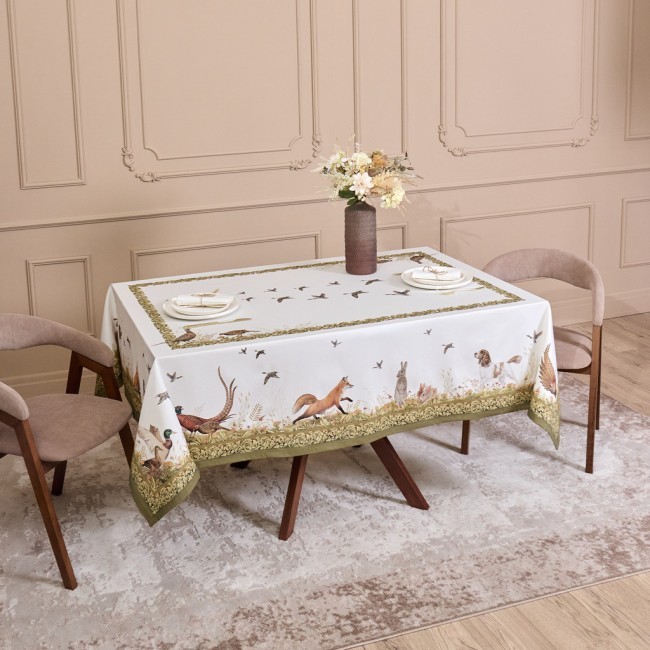 Скатерть "охота" 160х220см ,100% хлопок, твил, пропитка Lefard (850-751-21) Скатерть "охота" 160х220см ,100% хлопок, твил, пропитка Lefard (850-751-21)