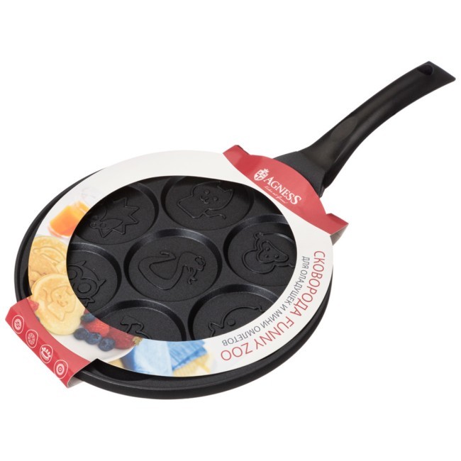 Сковорода agness "funny zoo" с антипригар.покрытием диаметр=26.5 см.на 7 порций Agness (932-010) Сковорода agness "funny zoo" с антипригар.покрытием диаметр=26.5 см.на 7 порций Agness (932-010)