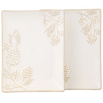 Набор блюд сервировочных коллекция "pine cones", 2 шт. / 20,2*16*2 см Bronco (230-515) Набор блюд сервировочных коллекция "pine cones", 2 шт. / 20,2*16*2 см Bronco (230-515)