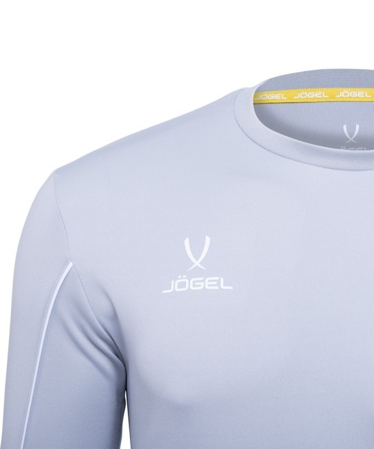 Футболка вратарская JÖGEL CAMP GK Padded LS, серый/черный/белый, детский (703330)