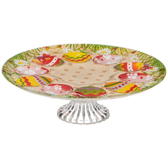 Блюдо на ножке для яиц  коллекция "светлая пасха" 25 см Lefard (198-266)