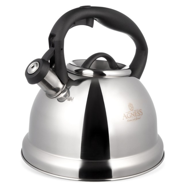 Чайник agness со свистком, 3,1 л Agness (937-035) Чайник agness со свистком, 3,1 л Agness (937-035)