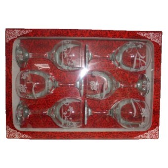 Набор 6-ти бокалов д/вина 260 мл Флёр (MS411-02-07)