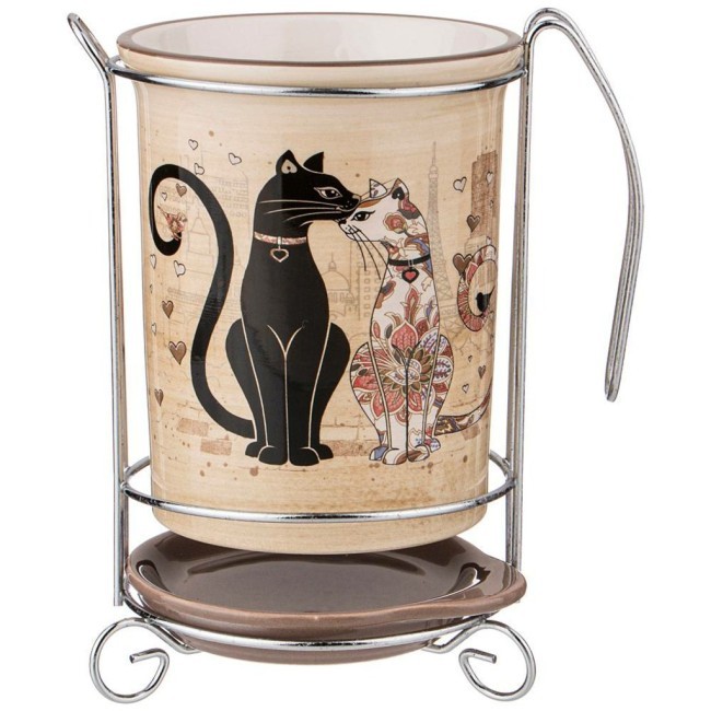 Подставка под кухонные приборы agness "парижские коты" 10,5*16 см Agness (358-1730) Подставка под кухонные приборы agness "парижские коты" 10,5*16 см Agness (358-1730)