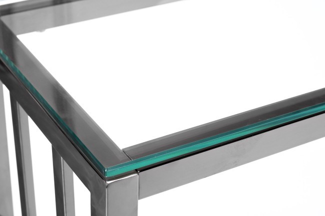 Консоль прозр.стекло/хром 100*30*78см (TT-00006170)