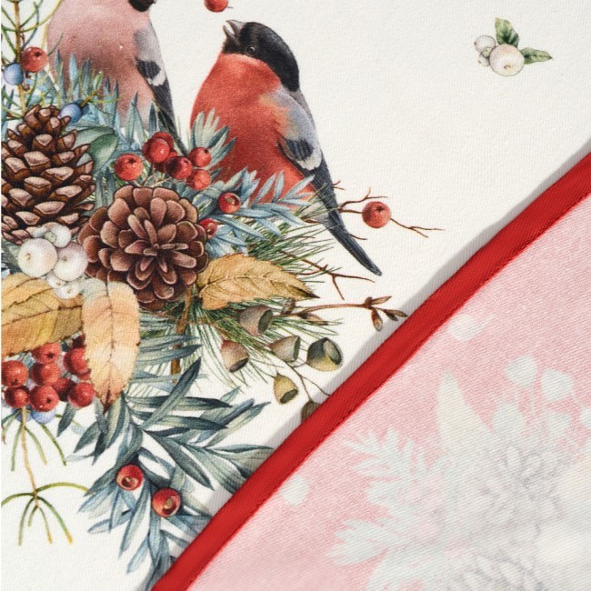 Скатерть круглая "морозко.снегири" 220см ,красный, 100% хлопок, твил, с пропиткой Lefard (850-745-24) Скатерть круглая "морозко.снегири" 220см ,красный, 100% хлопок, твил, с пропиткой Lefard (850-745-24)