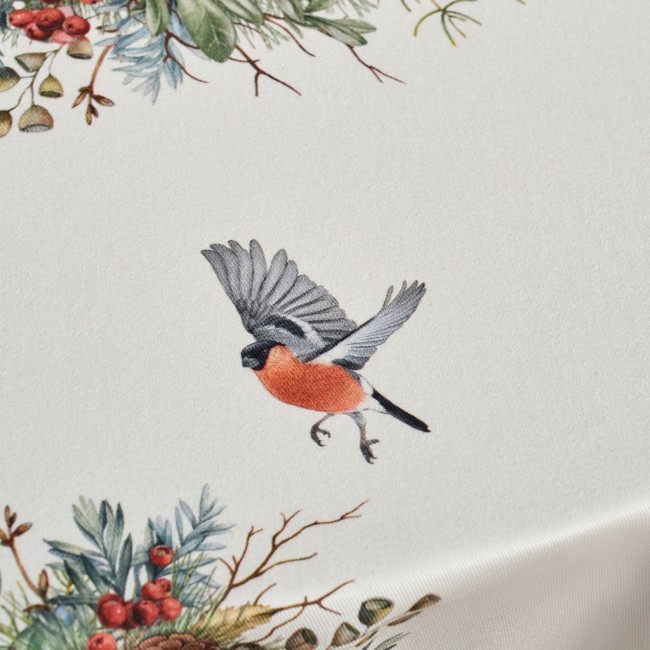 Скатерть круглая "морозко.снегири" 220см ,красный, 100% хлопок, твил, с пропиткой Lefard (850-745-24) Скатерть круглая "морозко.снегири" 220см ,красный, 100% хлопок, твил, с пропиткой Lefard (850-745-24)