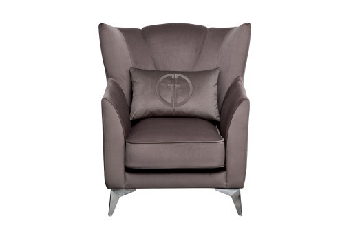 Кресло Siena велюр коричнвый Colt1012-ROSKOR 17 83*82*93см (TT-00016635)