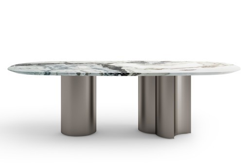 Стол обеденный, мрамор Пикассо (Picasso) 240*110*75см (TT-00013053)