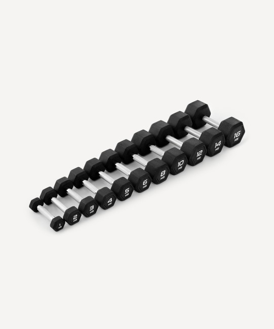 Гантель гексагональная STARFIT DB-301PRO 10 кг, обрезиненная, черный (2115112)