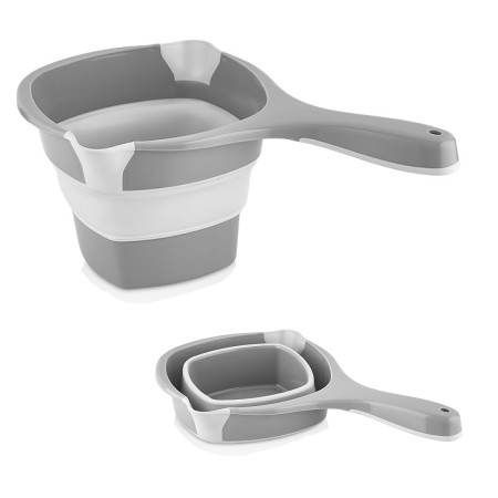 Ковш складной 1л серый пластик/силикон (L-00857GY) Ковш складной 1л серый пластик/силикон (L-00857GY)
