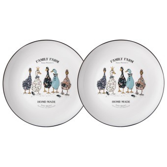 Набор тарелок обеденных 25,5 см lefard "family farm" 2 шт. Lefard (425-299)