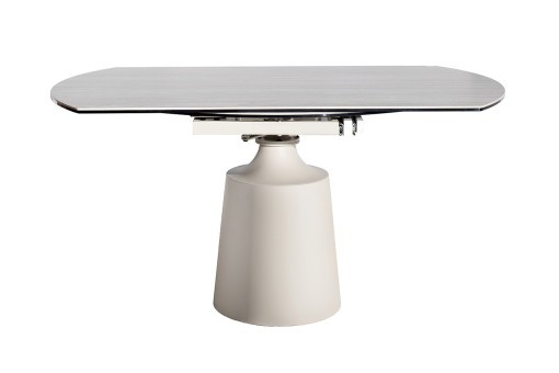 Стол обеденный раскл. керам.столешница, 90(30+30)*150*75/77см, белый/бежевый (TT-00016218)