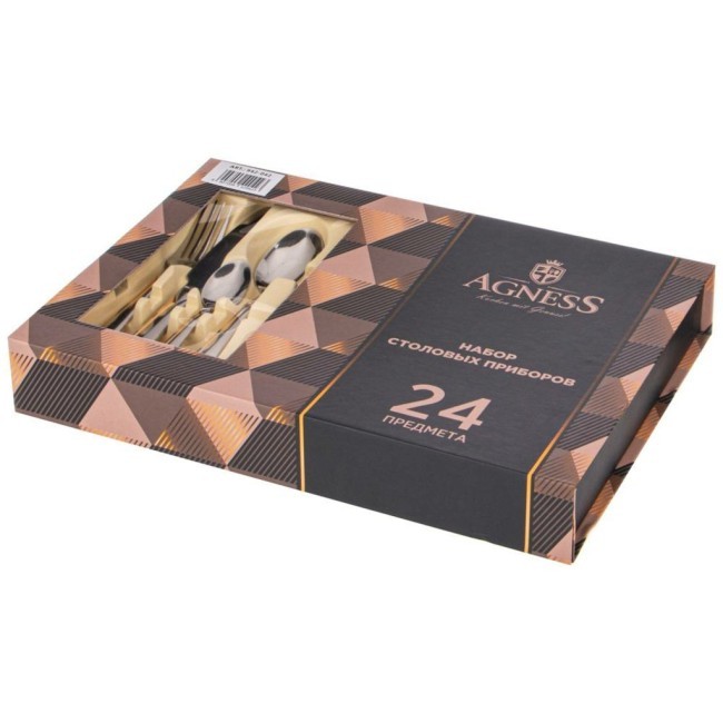Набор столовых приборов agness на 6 персон 24 пр. Agness (942-043)