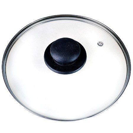 Крышка 32см чер/ручка мет/ободок РОССИЯ (7032) Крышка 32см чер/ручка мет/ободок РОССИЯ (7032)