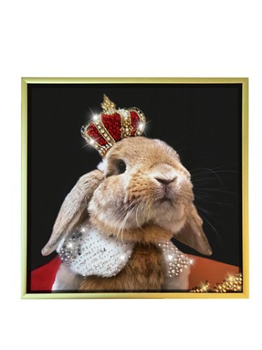Картина Кролик с короной с кристаллами Swarovski (2604)