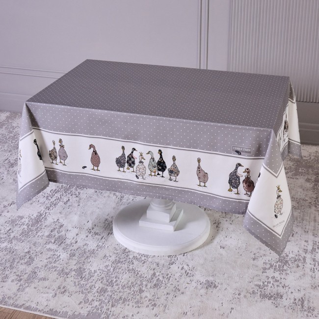 Скатерть "family farm" 140х180см ,100% хлопок , серый , твил, пропитка Lefard (850-750-2) Скатерть "family farm" 140х180см ,100% хлопок , серый , твил, пропитка Lefard (850-750-2)