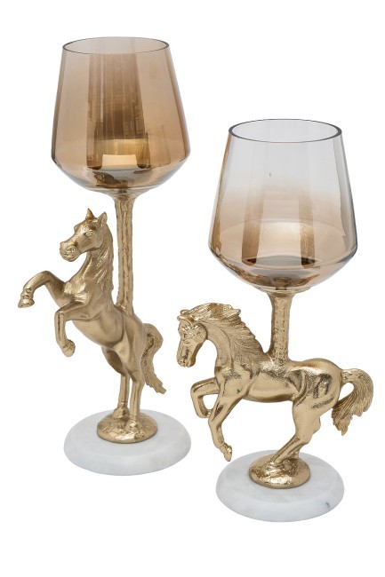 Подсвечник декоративный "Лошадь (Horse)" 19,5*12,5*38,5см (TT-00011246)