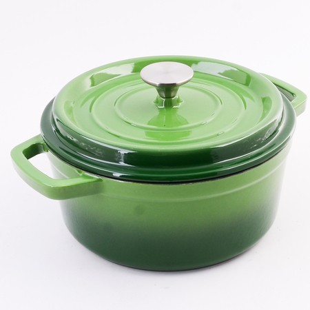 Кастрюля чугун 2,6 л эмаль/покрытие зелёная Mayer&Boch (40628)