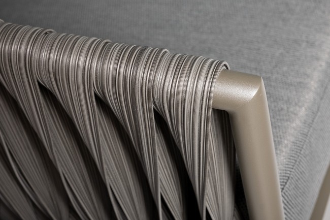 Кресло "Муза" серое 81,5*88,5*75см, оплетка"лента" (TT-00010712) Кресло "Муза" серое 81,5*88,5*75см, оплетка"лента" (TT-00010712)