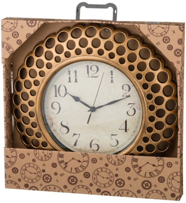 Часы настенные кварцевые "italian style" 39*39*5 см.диаметр циферблата=22 см. Lefard (220-130)